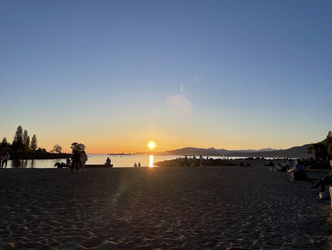 バンクーバーのEnglish Bay にて